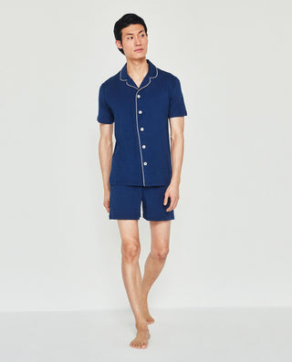 Pijama corto liso modal marino by MIRTO