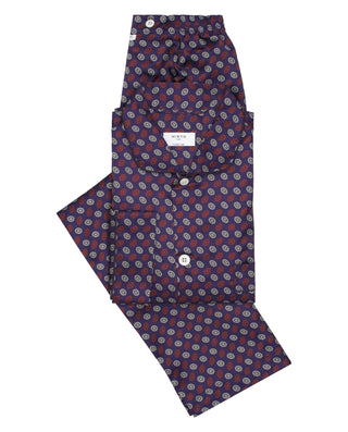 Pijama largo estampado azul marino by MIRTO