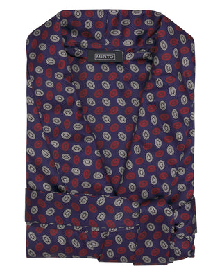 Bata estampada azul marino by MIRTO