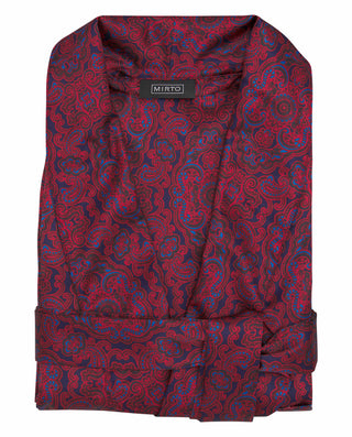 Bata cruzada estampada granate by MIRTO