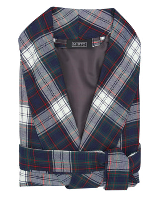 Bata cruzada franela cuadros by MIRTO