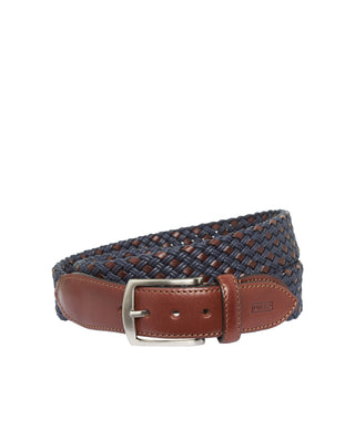 Navy elastic casual belt