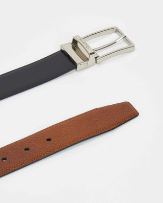 Cinturón reversible de piel marrón y negro by MIRT