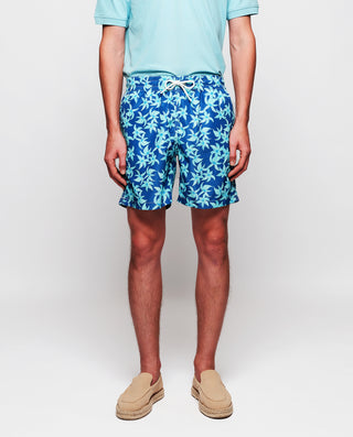 Bañador estampado  floral azul by MIRTO