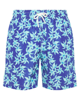 Bañador estampado  floral azul by MIRTO