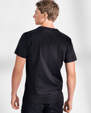 Camiseta cuello caja algodón pima negro by Bread&B