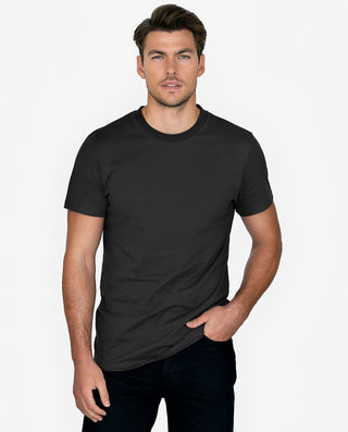 Crew-neck organic cotton black
