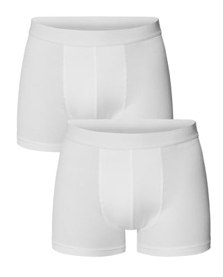 PACK 2 BOXERS MODAL ELASTICO ECO BLANCOS by MIRTO