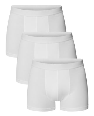 Pack de 3 bóxers algodón orgánico blancos
