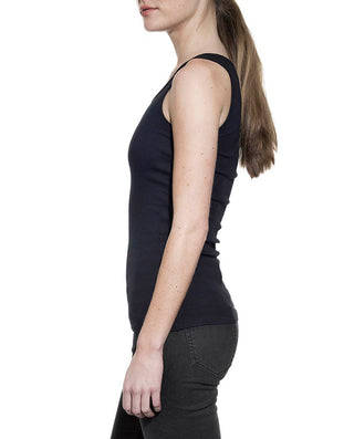 TANK RIBBED DARK NAVY by MIRTO