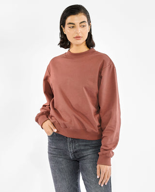Sweatshirt rust brown organic cotton