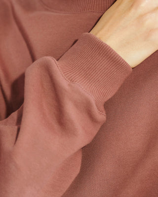Sweatshirt rust brown organic cotton