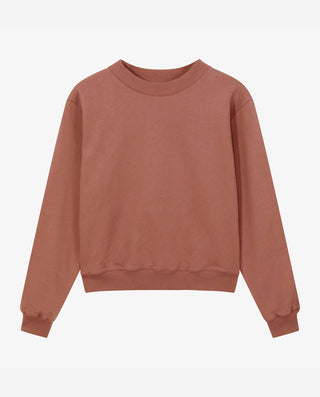 Sweatshirt rust brown organic cotton