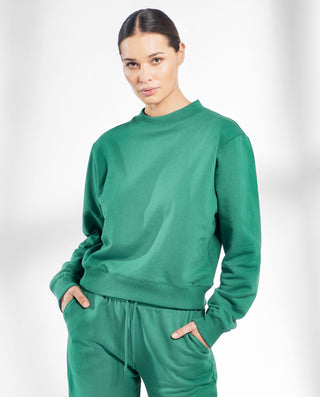 Sudadera algodón orgánico verde by Bread&Boxers