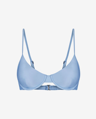 BIKINI con aros azul celeste by Bread&Boxers