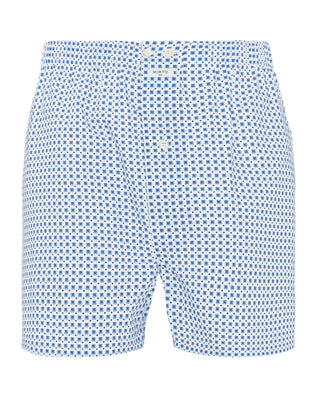 Bóxer blanco microestampado tonos azules by MIRTO