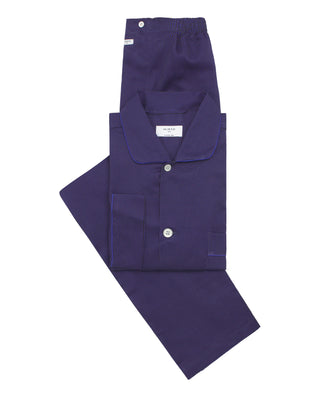Blue print long cotton pajama