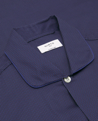 Blue print long cotton pajama