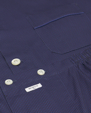 Blue print long cotton pajama