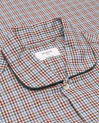 Multicolor plaid long cotton Villela pajama