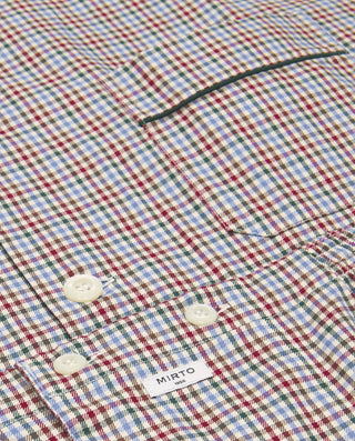 Multicolor plaid long cotton Villela pajama