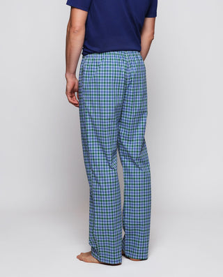 Pantalón de pijama largo cuadro azul y verde by MI | 00347_0051_2
