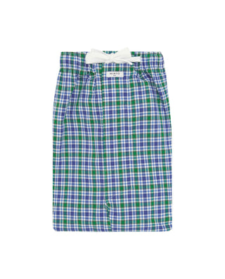 Pantalón de pijama largo cuadro azul y verde by MI | 00347_0051_4