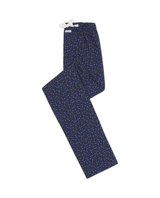 Pantalón de pijama largo azul estampado flora by M | 00347_0053_3