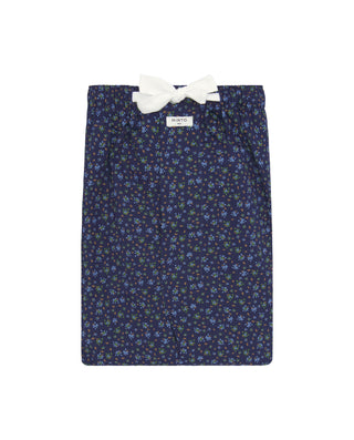 Pantalón de pijama largo azul estampado flora by M | 00347_0053_4