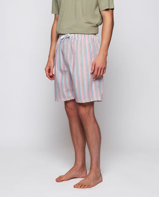 Pantalón de pijama corto blanco con rayas mul by M | 00348_0050_1