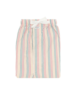 Pantalón de pijama corto blanco con rayas mul by M | 00348_0050_4