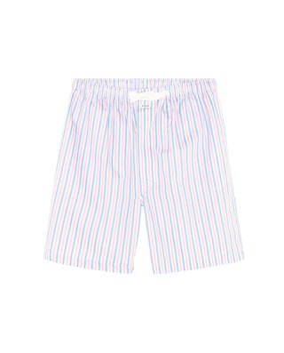 Pantalón de pijama corto blanco con rayas azu by M | 00348_0051_3