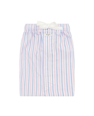 Pantalón de pijama corto blanco con rayas azu by M | 00348_0051_4