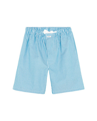 Pantalón de pijama corto rayas turquesas y bl by M | 00348_0052_3