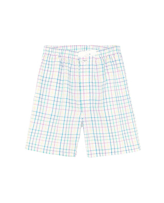 Pantalón de pijama corto blanco cuadros multi by M | 00348_0053_3