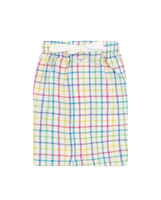 Pantalón de pijama corto cuadros multicolor by MIR | 00348_0054_4