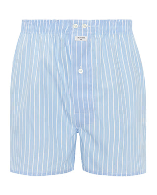 Boxer azul con rayas blancas de algodón by MIRTO | 00375_0050_3