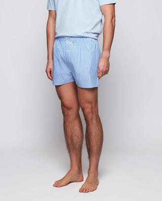Boxer rayas azules y blancas de algodón by MIRTO | 00376_0050_1