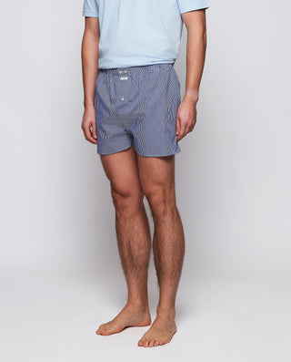 Boxer cuadro Vichy azul y blanco de algodón by MIR | 00382_0050_1