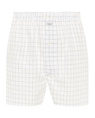 Boxer cuadro blanco y azul de algodón by MIRTO | 00383_0050_3