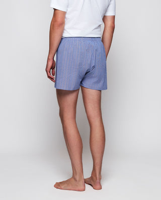 Bóxer cuadro Príncipe de Gales azul de algodó by M | 00384_0050_2