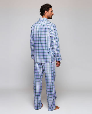 Pijama largo de algodón cuadro multicolor by MIRTO | 00393_0050_2