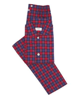 Pijama largo de algodón cuadros bicolor by MIRTO | 00397_0050_4