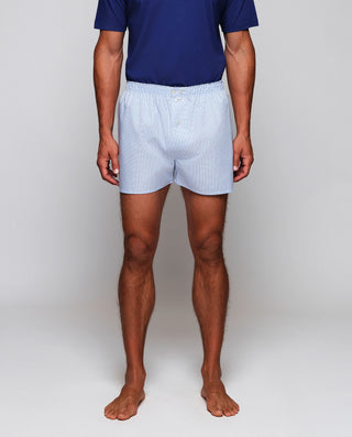 Boxer azul micro pata de gallo de algodón by MIRTO | 00427_0050_1