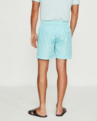 Bañador bermuda de hombre estampado turquesa by MI | 01300_0050_2