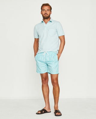 Bañador bermuda de hombre estampado turquesa by MI | 01300_0050_3