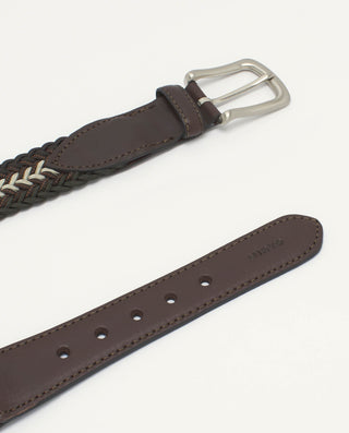 Cinturón trenzado elástico bicolor by MIRTO | 01349_0051_2