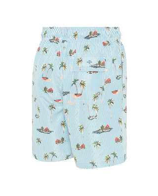 Bañador estampado tropical sobre rayas by MIRTO | 01706_0052_5