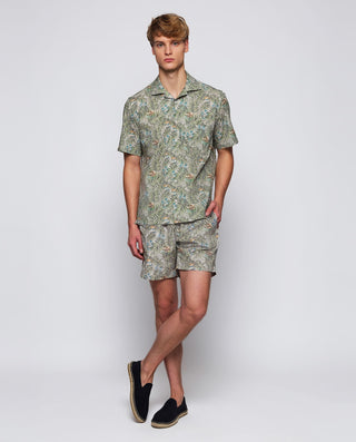 Bañador verde estampado botánico by MIRTO | 01717_0051_3