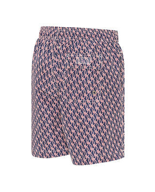 Bañador estampado náutico azul y rojo by MIRTO | 01720_0051_5